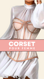 ROBE CORSET MODERNE COUPE COURTE FRANCES