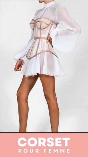 ROBE CORSET MODERNE COUPE COURTE FRANCES