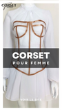 ROBE CORSET MODERNE COUPE COURTE FRANCES