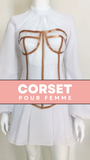 ROBE CORSET MODERNE COUPE COURTE FRANCES