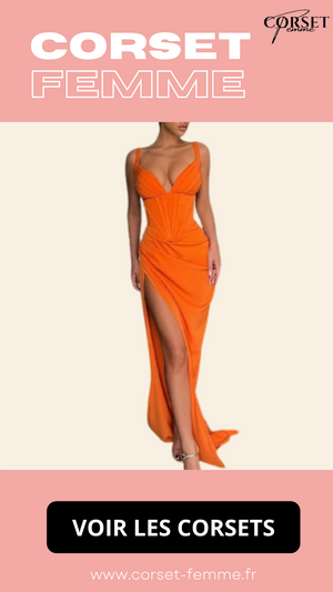 ROBE CORSET LONGUE EN SATIN SAMANTHA