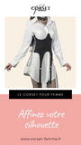 CORSET UNDERBUST MODERNE NOIR AVEC LACETS HARMONI