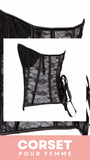 CORSET SEXY TRANSPARENT EN DENTELLE ADELINA