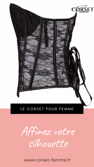 CORSET SEXY TRANSPARENT EN DENTELLE ADELINA