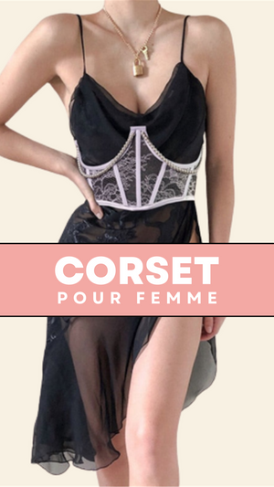 CEINTURE CORSET UNDERBUST BLANC À CHAINES MYLAH