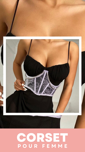 CEINTURE CORSET UNDERBUST BLANC À CHAINES MYLAH