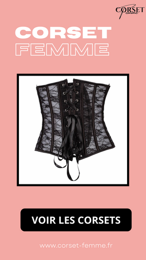 CORSET SEXY TRANSPARENT EN DENTELLE ADELINA