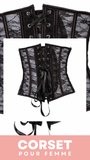 CORSET SEXY TRANSPARENT EN DENTELLE ADELINA