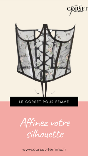 CORSET UNDERBUST PUSH UP TRANSPARENT ET FLORAL AILA