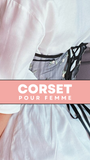 CORSET UNDERBUST PUSH UP TRANSPARENT ET FLORAL AILA