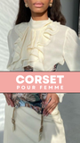 CORSET UNDERBUST IMPRIMÉ VINTAGE QUEEN