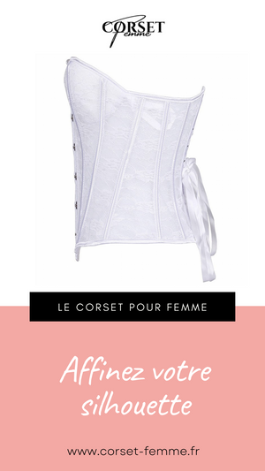 CORSET SEXY TRANSPARENT EN DENTELLE ADELINA