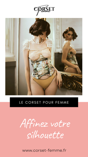 CORSET UNDERBUST IMPRIMÉ VINTAGE QUEEN