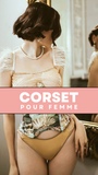 CORSET UNDERBUST IMPRIMÉ VINTAGE QUEEN