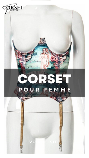 CORSET UNDERBUST IMPRIMÉ VINTAGE QUEEN