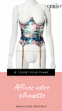 CORSET UNDERBUST IMPRIMÉ VINTAGE QUEEN