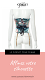 CORSET UNDERBUST IMPRIMÉ VINTAGE QUEEN