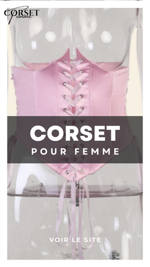 CORSET UNDERBUST GOTHIQUE À LACETS ROSE