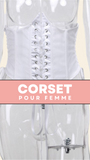 CORSET UNDERBUST GOTHIQUE À LACETS PEARL