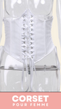 CORSET UNDERBUST GOTHIQUE À LACETS PEARL