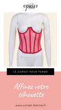 CORSET CEINTURE UNDERBUST SERRE-TAILLE ROUGE