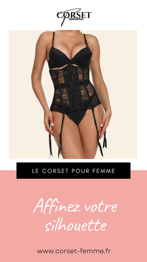 CORSET SEXY UNDERBUST AVEC PORTE-JARRETELLES