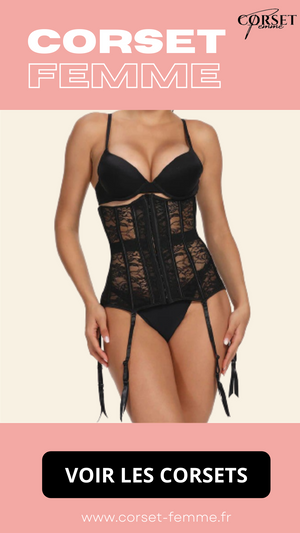 CORSET SEXY UNDERBUST AVEC PORTE-JARRETELLES