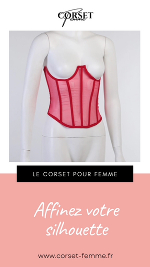 CORSET CEINTURE UNDERBUST SERRE-TAILLE ROUGE
