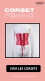 CORSET CEINTURE UNDERBUST SERRE-TAILLE ROUGE