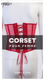 CORSET CEINTURE UNDERBUST SERRE-TAILLE ROUGE