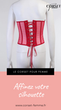 CORSET CEINTURE UNDERBUST SERRE-TAILLE ROUGE