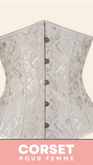 CORSET UNDERBUST GOTHIQUE TAILLE DE GUÊPE KYLA