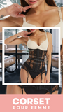 CORSET SEXY UNDERBUST AVEC PORTE-JARRETELLES