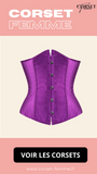 CORSET UNDERBUST GOTHIQUE TAILLE DE GUÊPE VIOLET