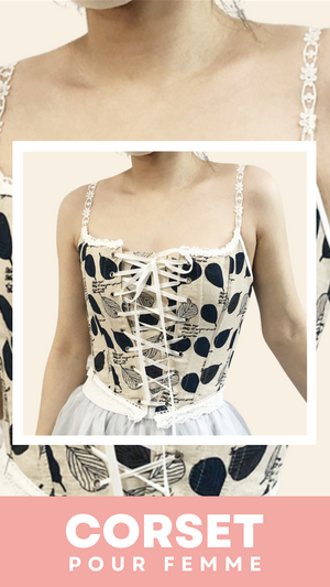 CORSET ANCIEN DE STYLE RENAISSANCE À LACETS