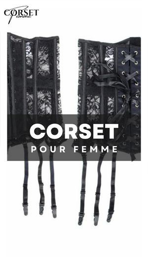 CORSET SEXY UNDERBUST AVEC PORTE-JARRETELLES
